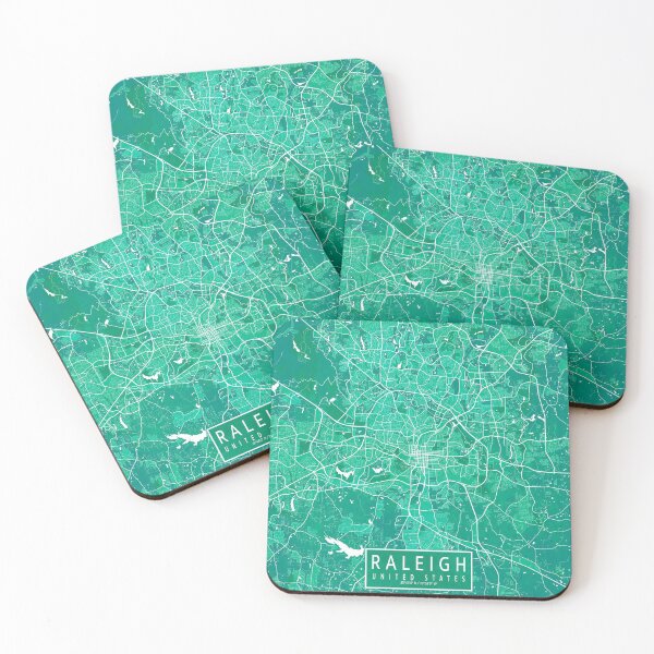 Item preview, Raleigh City Map of North Carolina, USA - Watercolor designed and sold by deMAP.