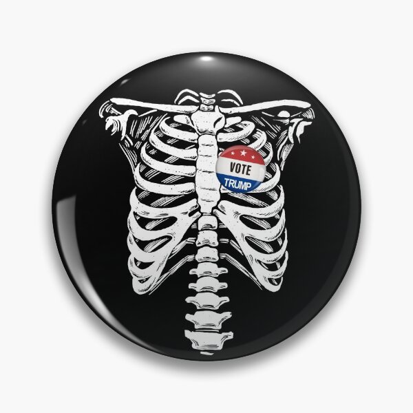 Artikelvorschau, Vote Trump Heart Skeleton Rib Cage Trump 2024 Skeleton Gear entworfen und verkauft von DynamicDesign.