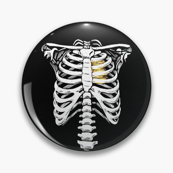 Artikelvorschau, Gold Heart Skeleton Rib Cage Love Heart Of Gold Skeleton Gear entworfen und verkauft von DynamicDesign.