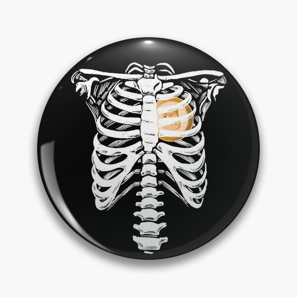 Artikelvorschau, Dogecoin Heart Skeleton Rib Cage Love Doge HODL Skeleton Gear entworfen und verkauft von DynamicDesign.