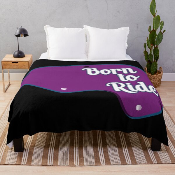 Item preview, Skateboard helmet - Born to ride - solid purple designed and sold by BRU Design.
