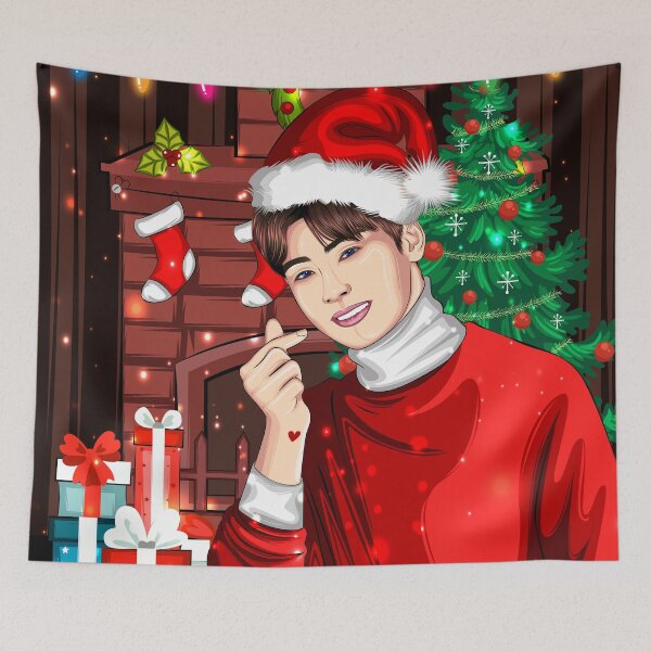 Item preview, Cha Eun Woo Christmas Art designed and sold by its-angelarts.