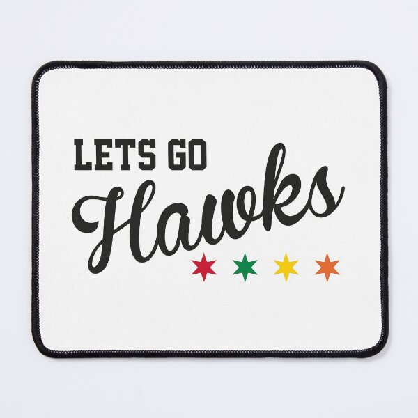 Item preview, Lets Go Hawks Chicago Blackhawks Inspired Script designed and sold by Bear Creative.