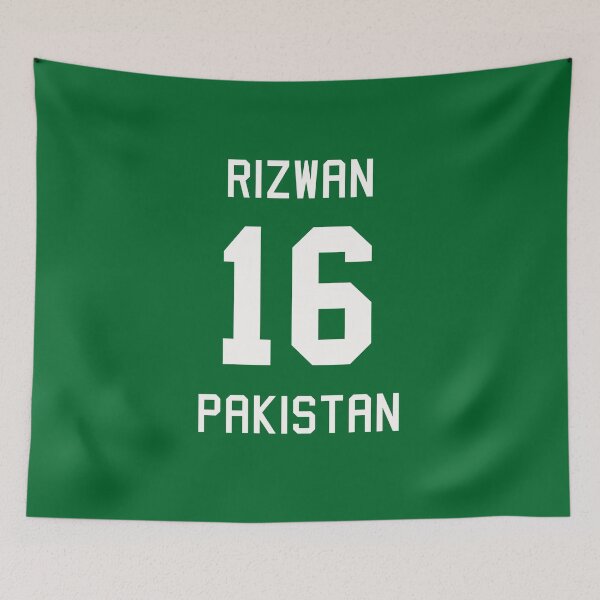 Item preview, Mohammad Rizwan | 16 | Pakistan Cricket Jersey designed and sold by CHAMPION WARRIOR.
