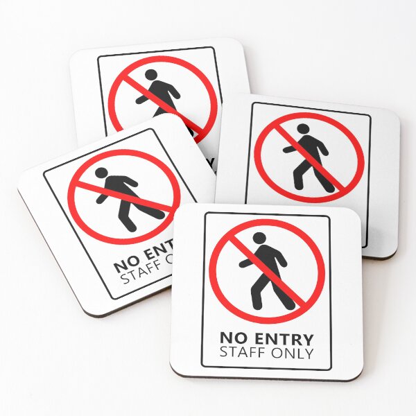 Item preview, No entry Staff only designed and sold by LewisRichie.