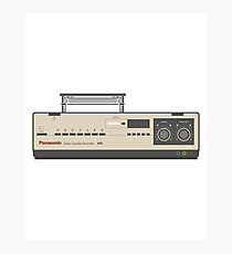Retro VHS Player Video Cassette 80s Electronics Photographic Print
