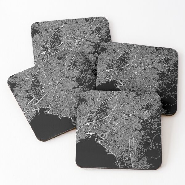 Item preview, Athens Black Map designed and sold by multiplicitymap.