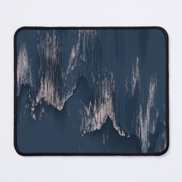 Item preview, Abstract Glitch Pattern in Blush and Dark Navy Blue designed and sold by kasamor.