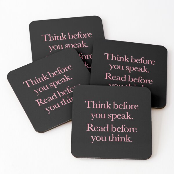 Item preview, Think before you speak. Read before you think. v.4 designed and sold by x1brett.