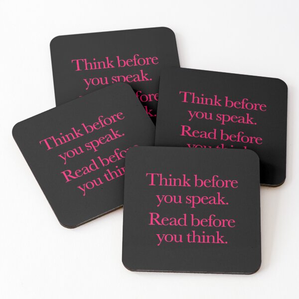 Item preview, Think before you speak. Read before you think. v.7 designed and sold by x1brett.