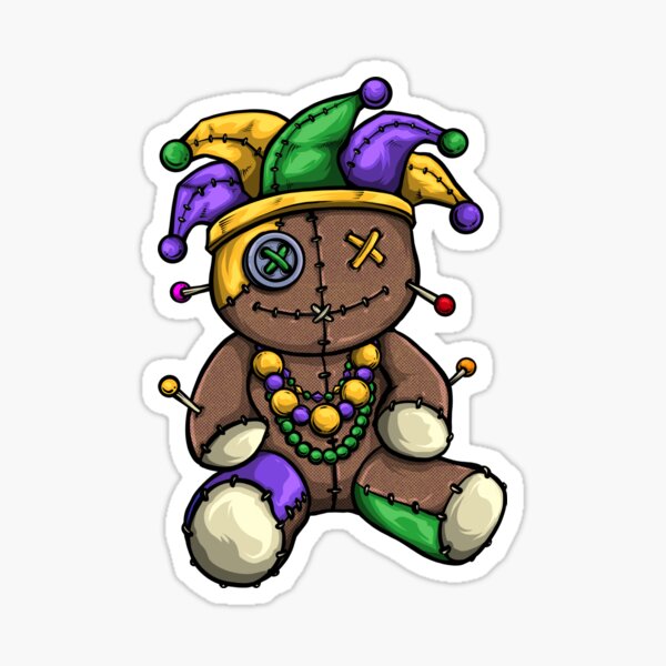 Mardi Gras Sticker Sheet Mardi Gras Stickers Mardi Gras Stickers Voodoo  Stickers Mardi Gras Beads Stickers King Cake Decal Sitcker 