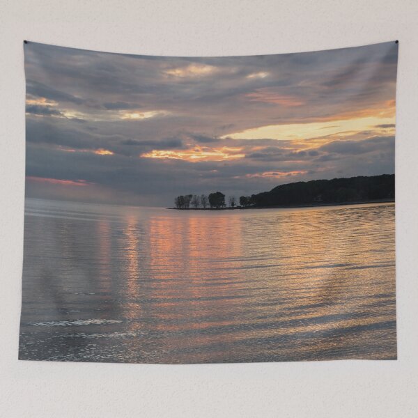Item preview, Luscious Pinks and Oranges - Sunset at Lorraine Bay North Shore Lake Erie designed and sold by Georgia Mizuleva.