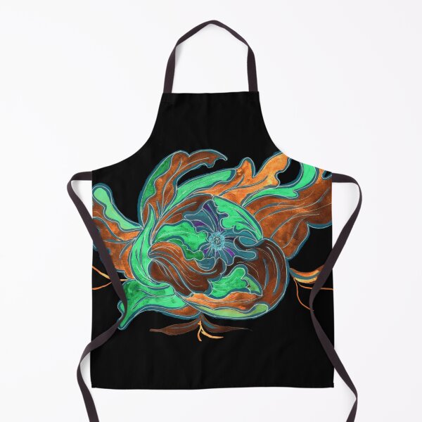 Item preview, Abstract Green and Bronze Orchid designed and sold by Sebastian Grafmann.