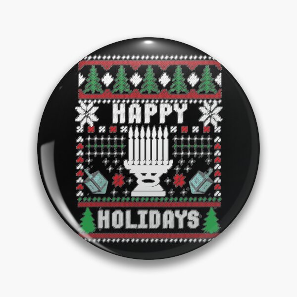 Item preview, Ugly Xmas Sweater Happy Holidays Dreidels designed and sold by Holiday-Art.