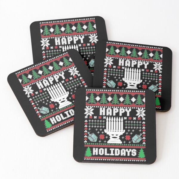 Item preview, Ugly Xmas Sweater Happy Holidays Dreidels designed and sold by Holiday-Art.