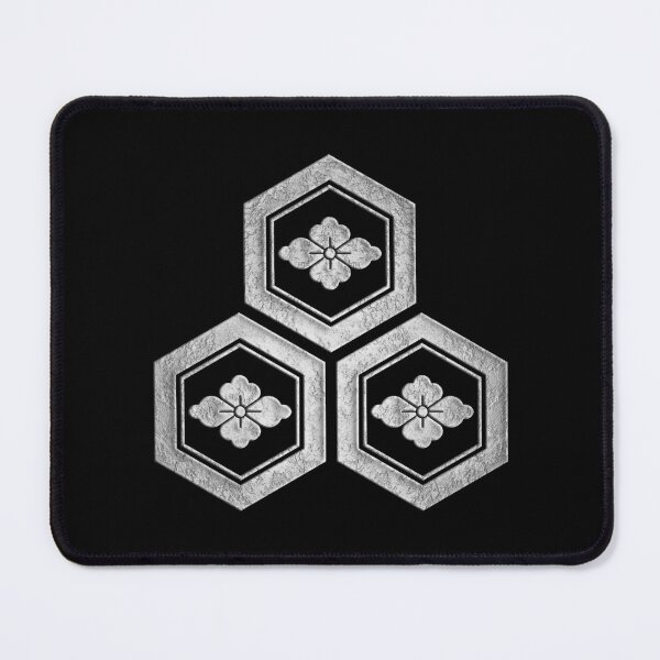Item preview, Azai Kamon Mitsumori Kikkou ni Hanabishi in Silver Foil designed and sold by Takeda-art.