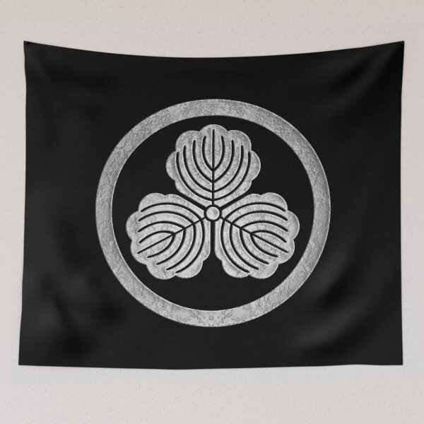 Item preview, Maruni Mitsukashiwa Kamon in Silver Foil designed and sold by Takeda-art.