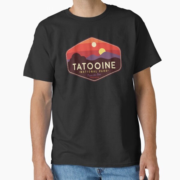 Vista previa del artículo con la obra «Parque Nacional Tatooine: ¡el doble de diversión, el doble de diversión!», diseñado y vendido por magrodanny.
