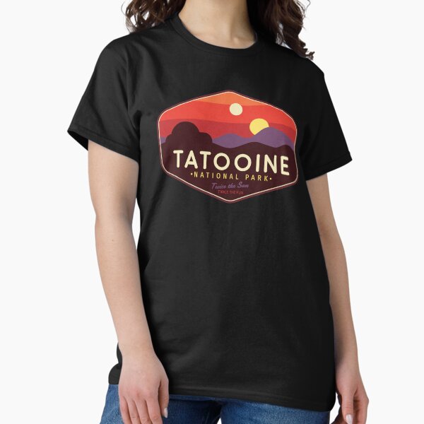 Vista previa del artículo con la obra «Parque Nacional Tatooine: ¡el doble de diversión, el doble de diversión!», diseñado y vendido por magrodanny.