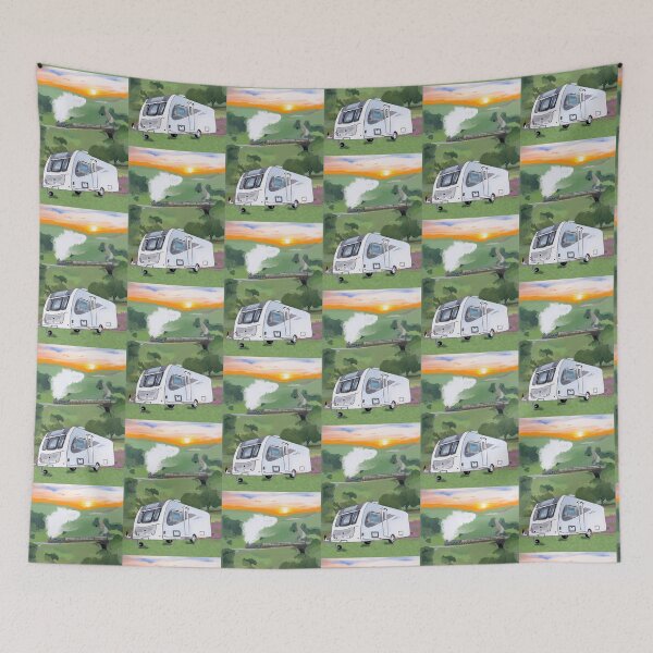 Artikelvorschau, Wohnwagen North Yorkshire Moors entworfen und verkauft von Leatextileart.