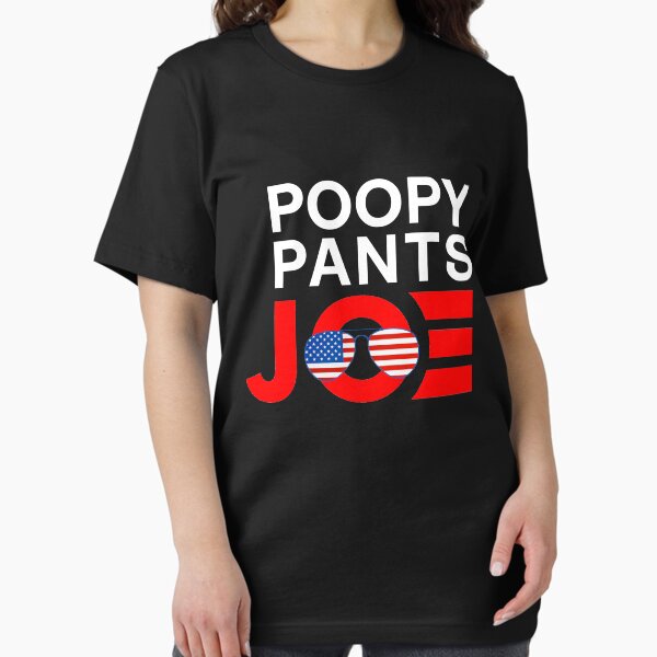 Vista previa del artículo con la obra «pantalones poopy biden», diseñado y vendido por AmzaShirt.