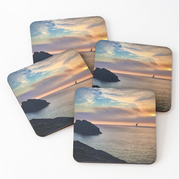 Item preview, Boscastle Sea View at sunset designed and sold by biffybobcat.