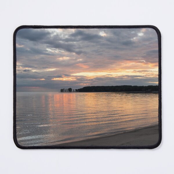 Item preview, Private Beach Sunset - Lorraine Bay North Shore Lake Erie designed and sold by Georgia Mizuleva.
