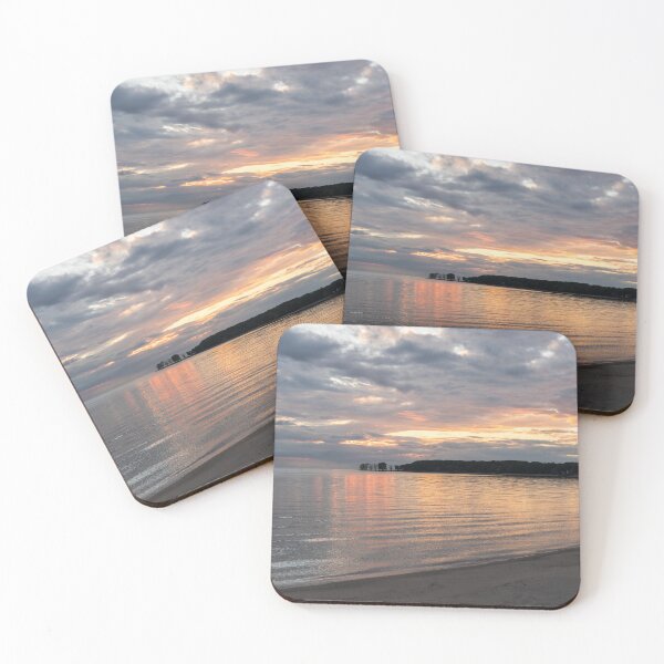 Item preview, Private Beach Sunset - Lorraine Bay North Shore Lake Erie designed and sold by Georgia Mizuleva.