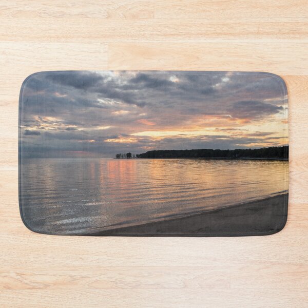 Item preview, Private Beach Sunset - Lorraine Bay North Shore Lake Erie designed and sold by Georgia Mizuleva.