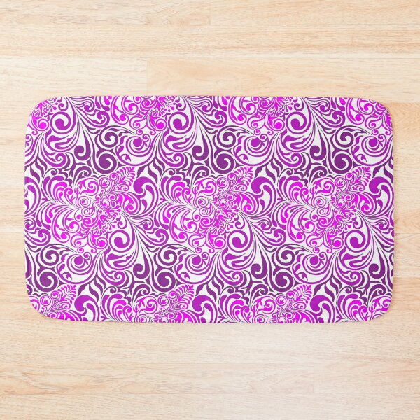 Item preview, Pink abstract pattern in damask style, white background. designed and sold by Natalya Alexandrou.