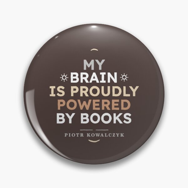 Item preview, Brain Powered by Books Quote designed and sold by Geek Updated.