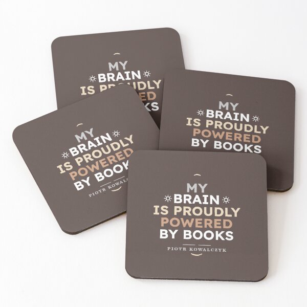 Item preview, Brain Powered by Books Quote designed and sold by Geek Updated.