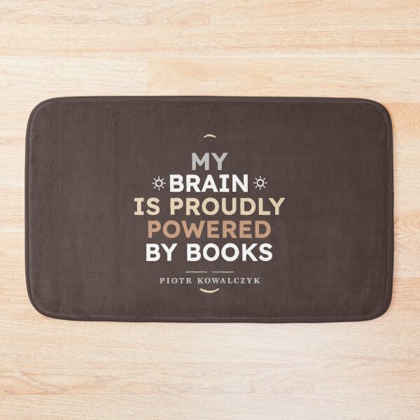 Item preview, Brain Powered by Books Quote designed and sold by Geek Updated.