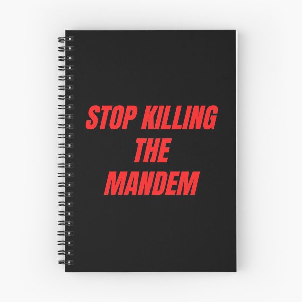 Item preview, STOP KILLING THE MANDEM (RED version) designed and sold by bluAvocado.