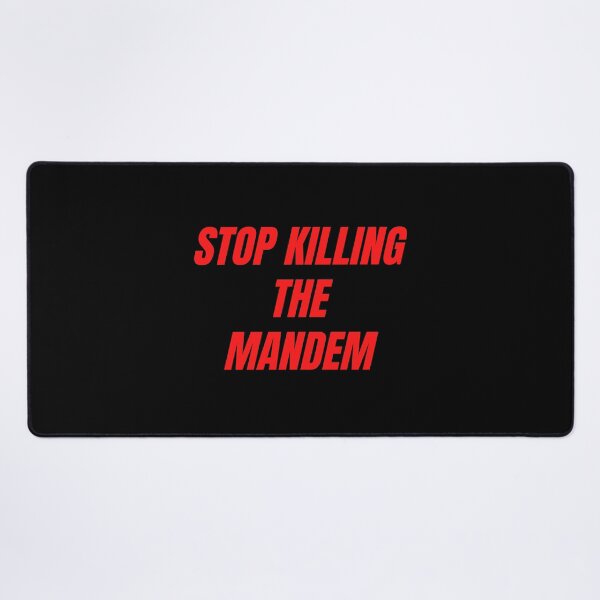 Item preview, STOP KILLING THE MANDEM (RED version) designed and sold by bluAvocado.