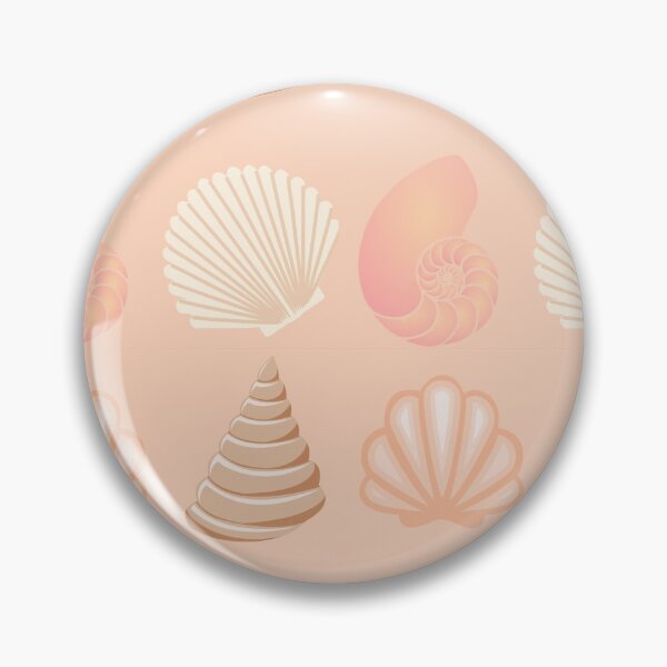 Item preview, Tan and White Seashell Shower Curtain designed and sold by MimsTees.