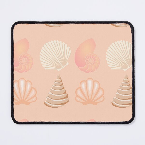 Item preview, Tan and White Seashell Shower Curtain designed and sold by MimsTees.