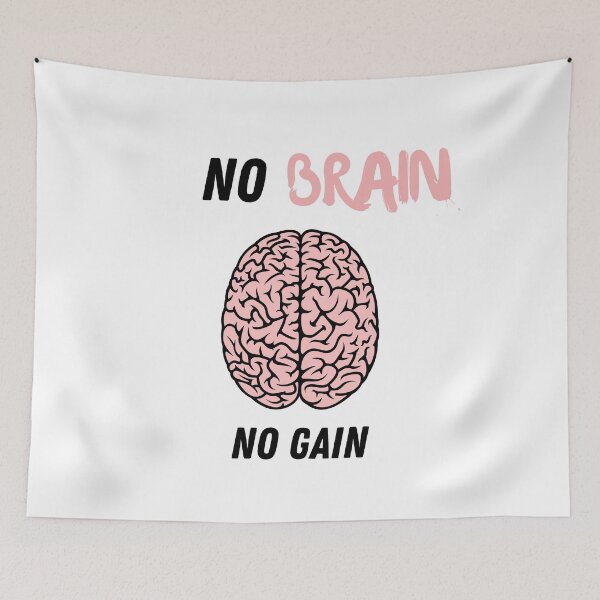 Item preview, No brain no gain designed and sold by ShirtVibes.