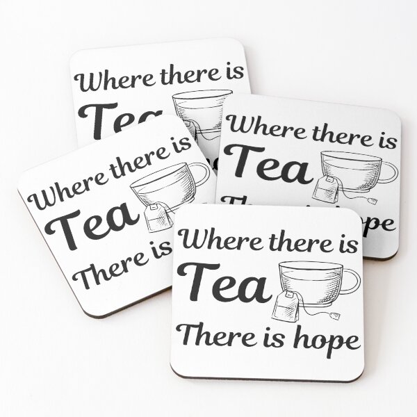 Item preview, Where There Is Tea There Is Hope - Tea Bag design - Tea Quotes designed and sold by SeriouslyUnreal.