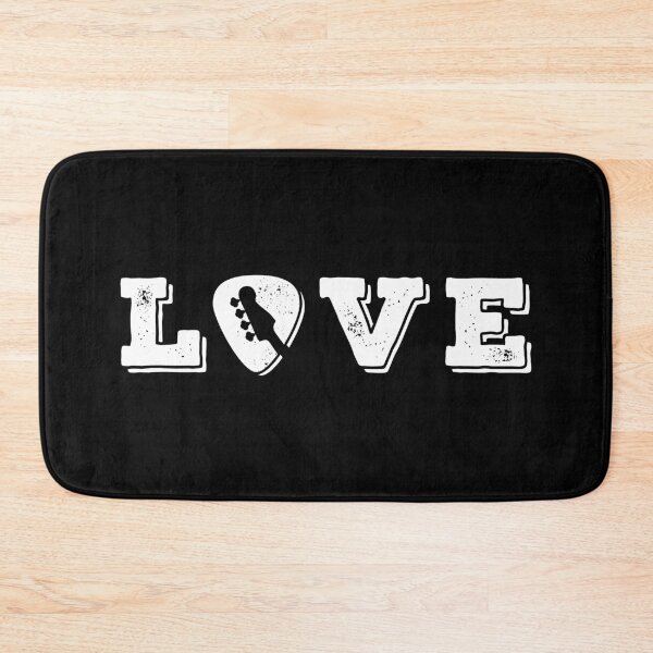 Aperçu de l'œuvre Love Bass Guitar Pick Thème sombre créée et vendue par nightsworthy.