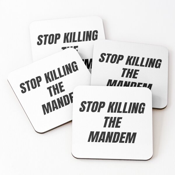 Item preview, Copy of Copy of STOP KILLING THE MANDEM (BLACK version) designed and sold by bluAvocado.