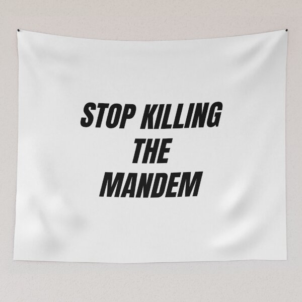 Item preview, Copy of Copy of STOP KILLING THE MANDEM (BLACK version) designed and sold by bluAvocado.