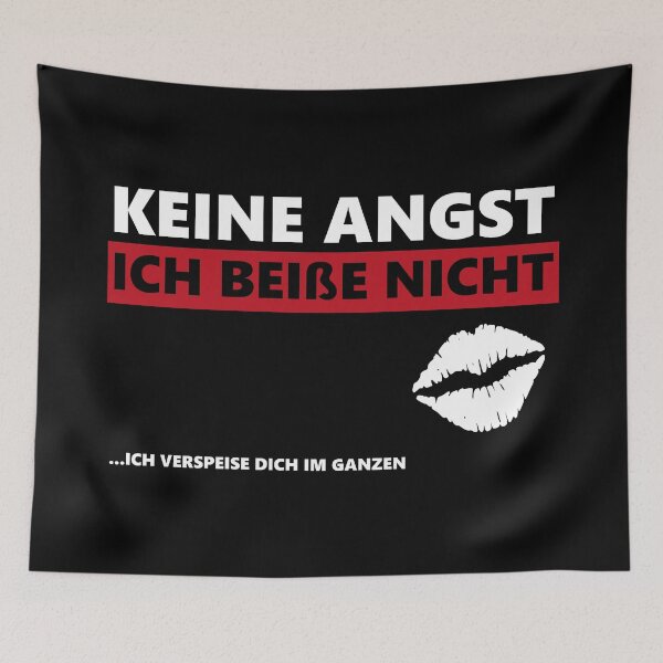 Item preview,  Keine Angst, ich beiße nicht. Lustige T-Shirt Sprüche. Frauen. designed and sold by silentcolors.