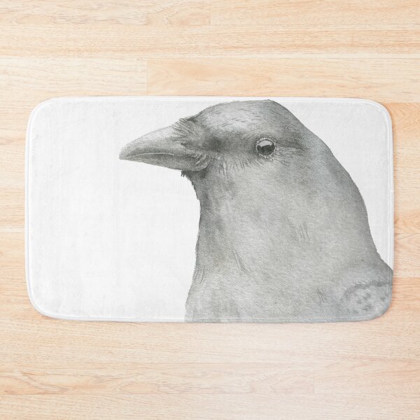 Item preview, american crow watercolor portrait designed and sold by L'Atelier Oranjade.