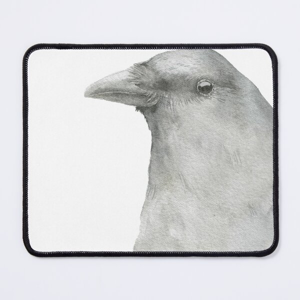Item preview, american crow watercolor portrait designed and sold by L'Atelier Oranjade.