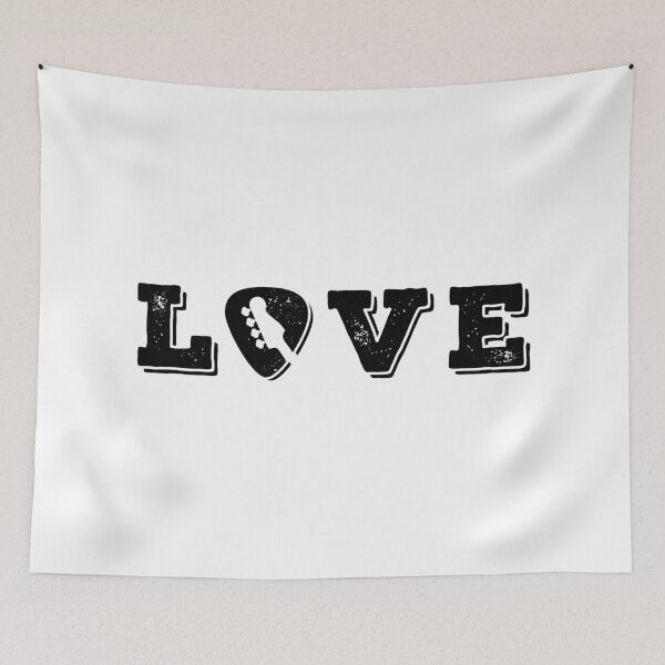 Item preview, Love Bass Guitar Pick Light Theme designed and sold by nightsworthy.