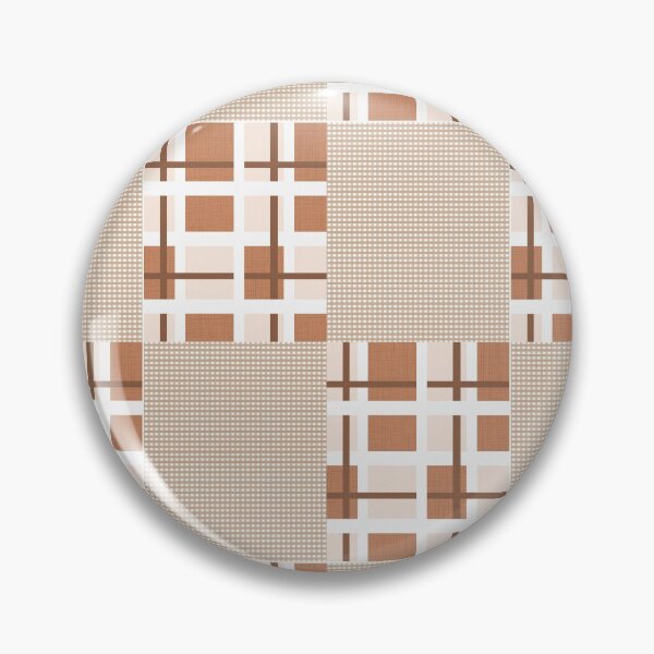 Item preview, Tan and White Abstract Design Shower Curtain designed and sold by MimsTees.