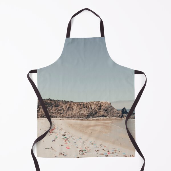 Item preview, Aerial Beach Print - Crowded Beach - Ocean - Cliff - Sea Travel Photography designed and sold by Ingrid Beddoes Photography.