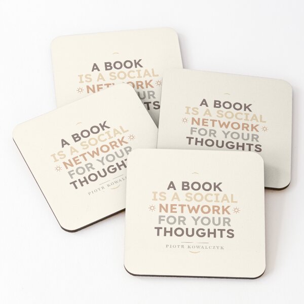 Item preview, A Book Is a Social Network for Your Thoughts designed and sold by Geek Updated.