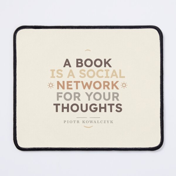 Item preview, A Book Is a Social Network for Your Thoughts designed and sold by Geek Updated.